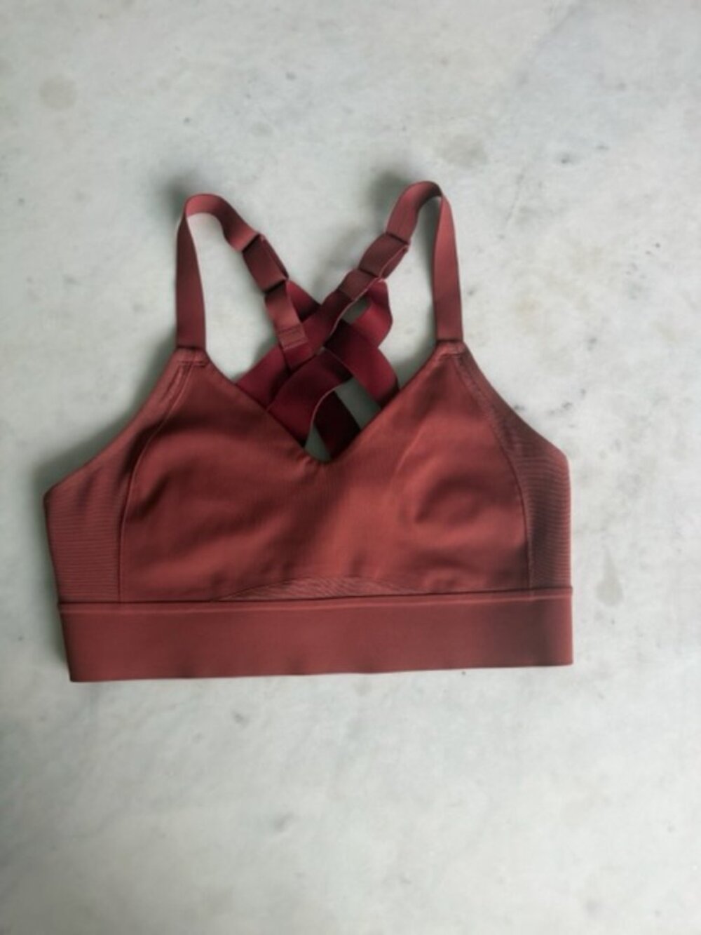 Brooks Drive Interlace Sports Bra Terracotta High Support Running Bra Sz 32 A/B